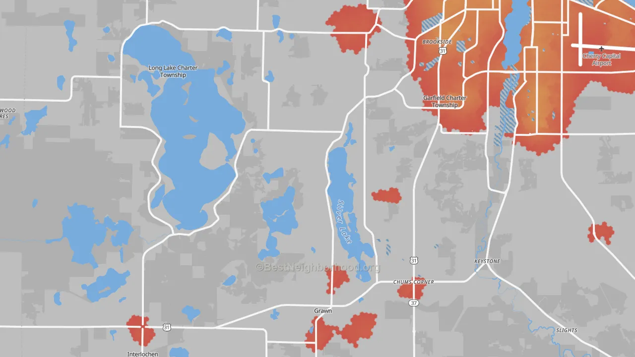 Transit Grade map of 49685, MI