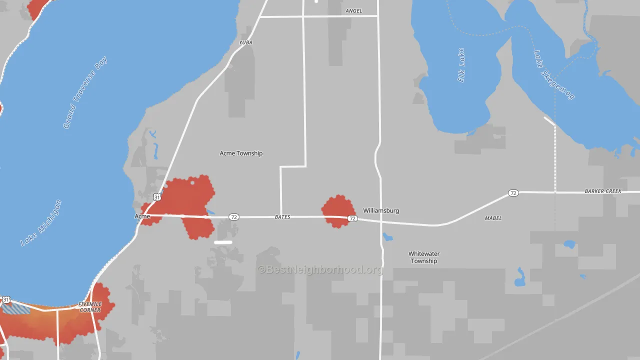 Transit Grade map of 49690, MI