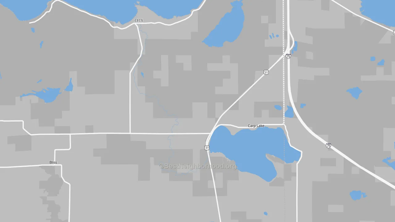 Transit Grade map of 49718, MI