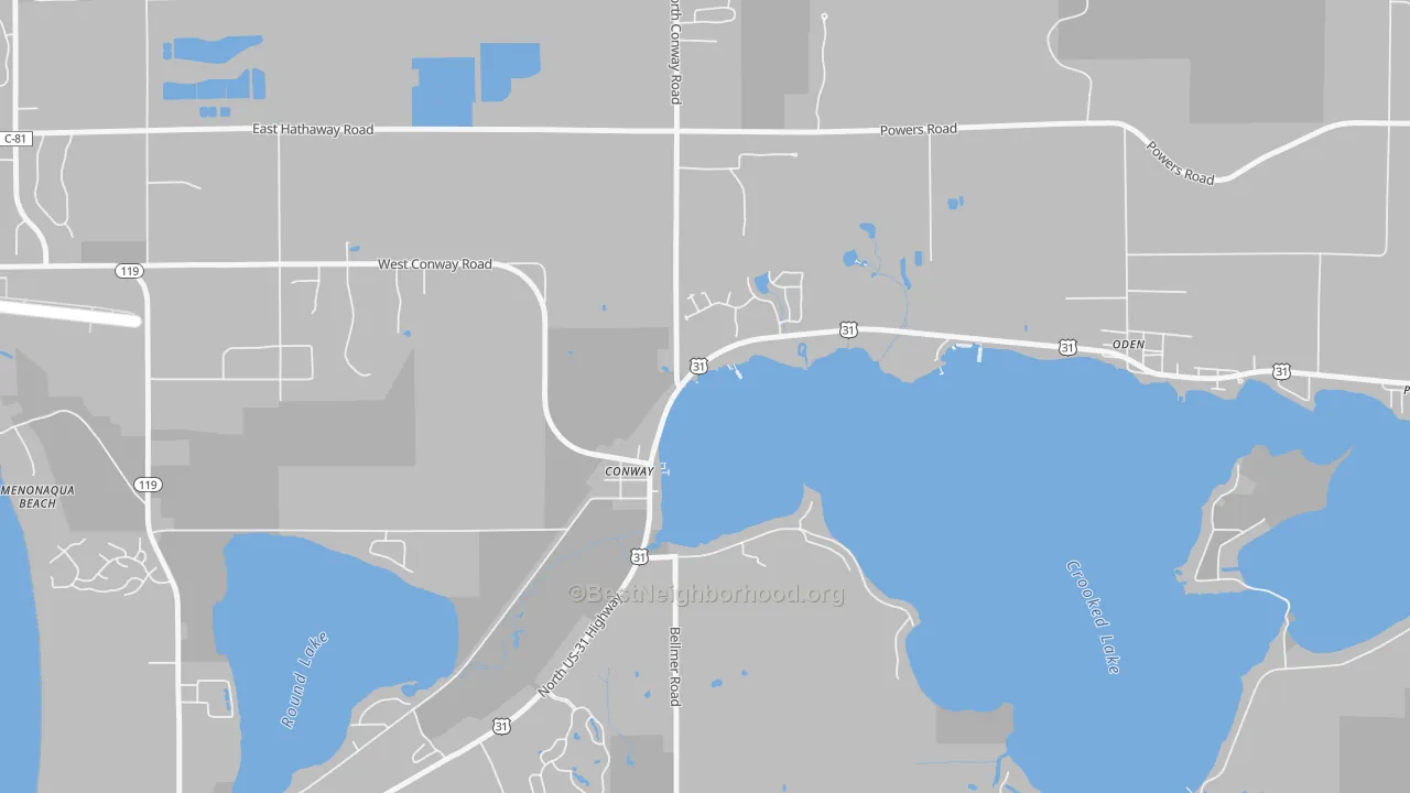 Transit Grade map of 49722, MI