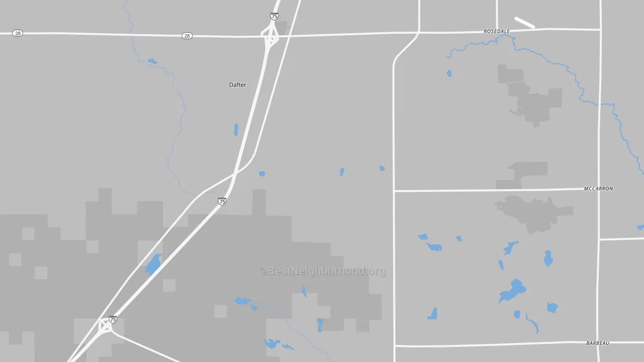 Transit Grade map of 49724, MI