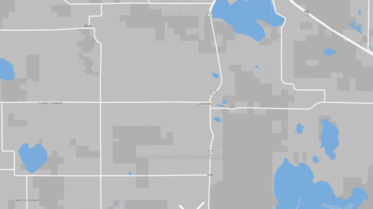 Transit Grade map of 49755, MI