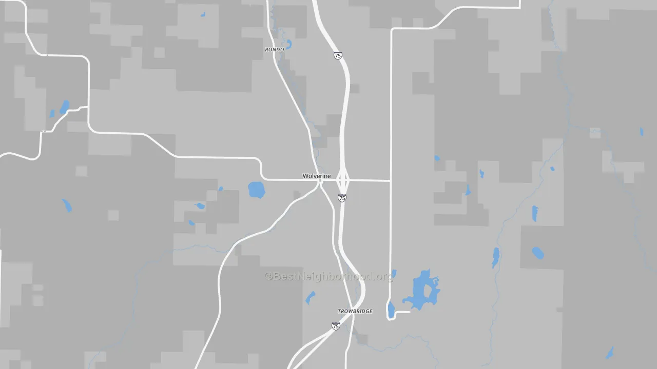 Transit Grade map of 49799, MI
