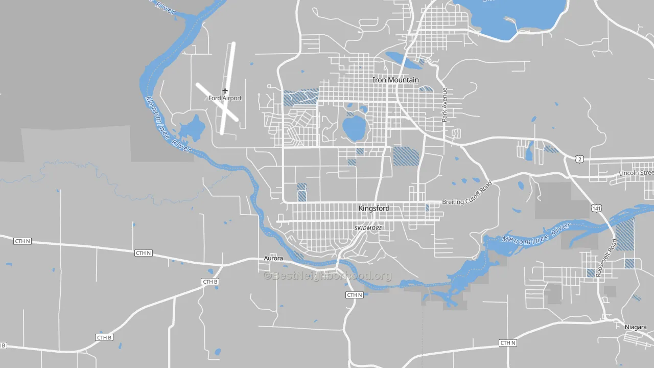 Transit Grade map of 49802, MI