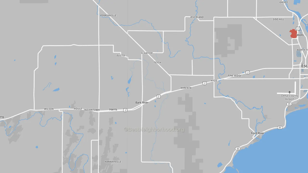 Transit Grade map of 49807, MI