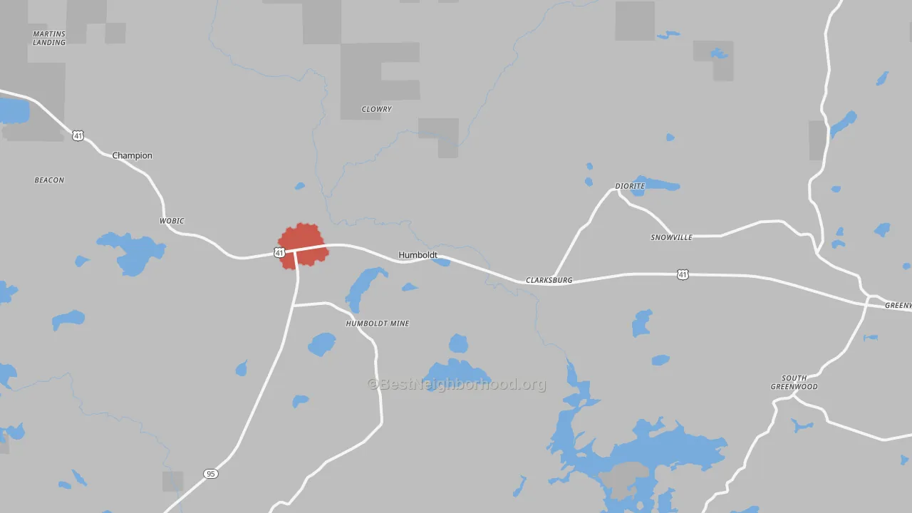 Transit Grade map of 49814, MI