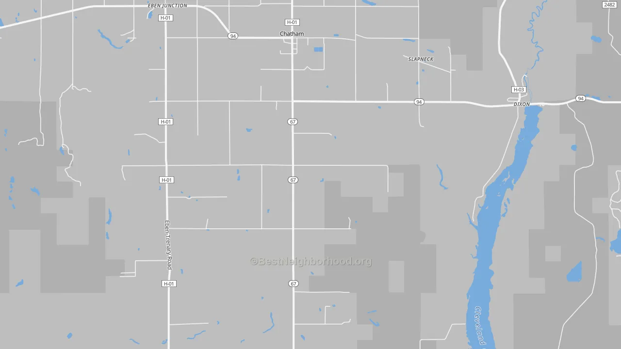 Transit Grade map of 49816, MI