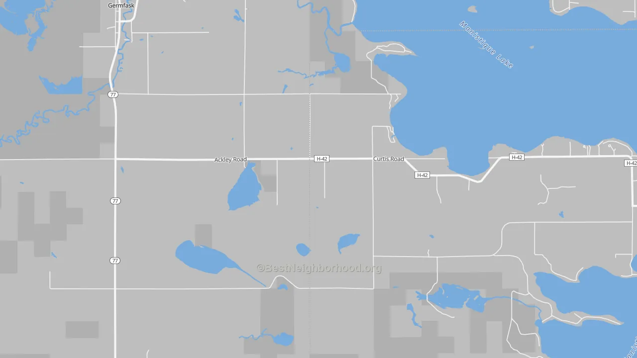 Transit Grade map of 49836, MI