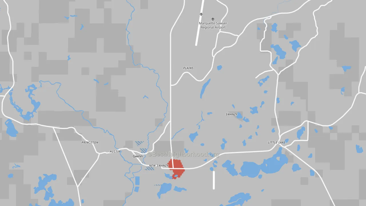 Transit Grade map of 49841, MI