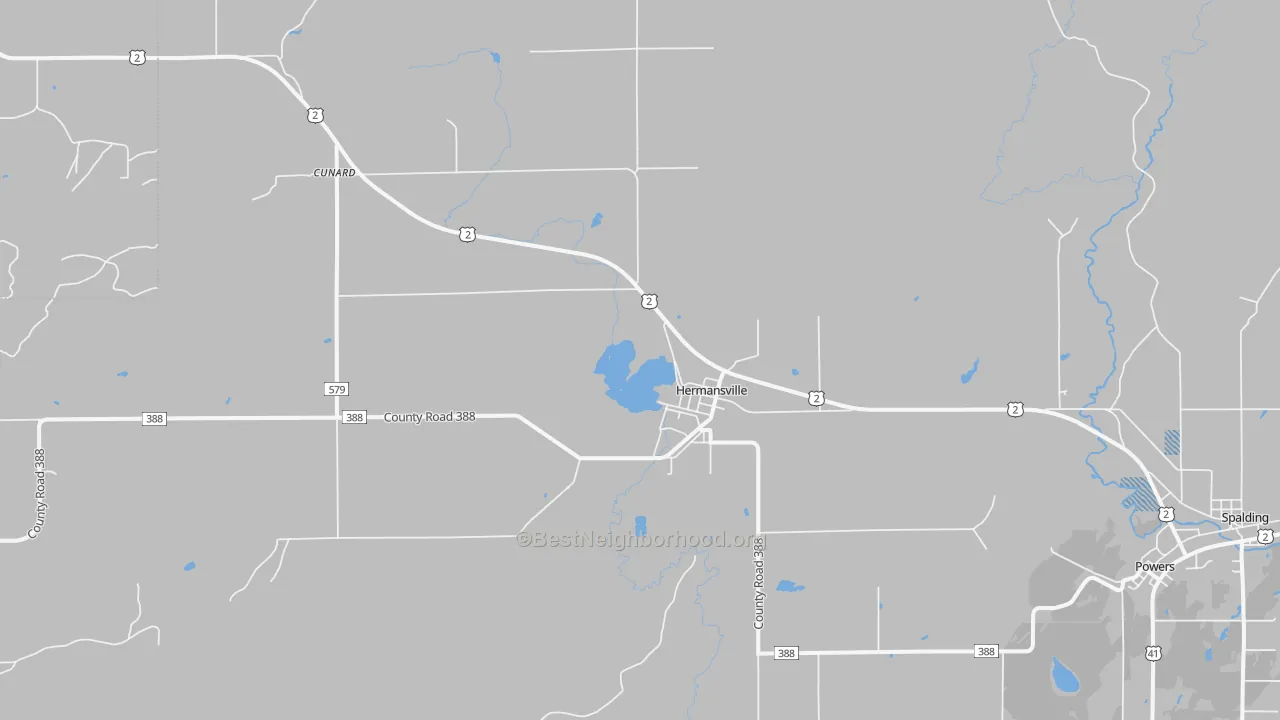 Transit Grade map of 49847, MI