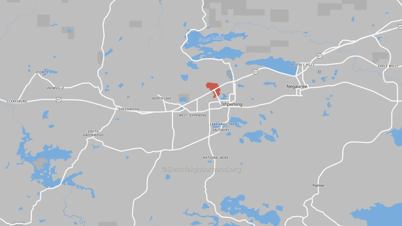 Transit Grade map of 49849, MI