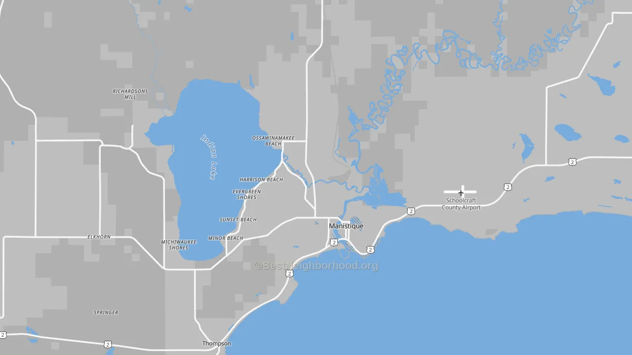 Transit Grade map of 49854, MI