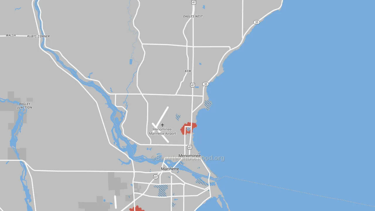 Transit Grade map of 49858, MI