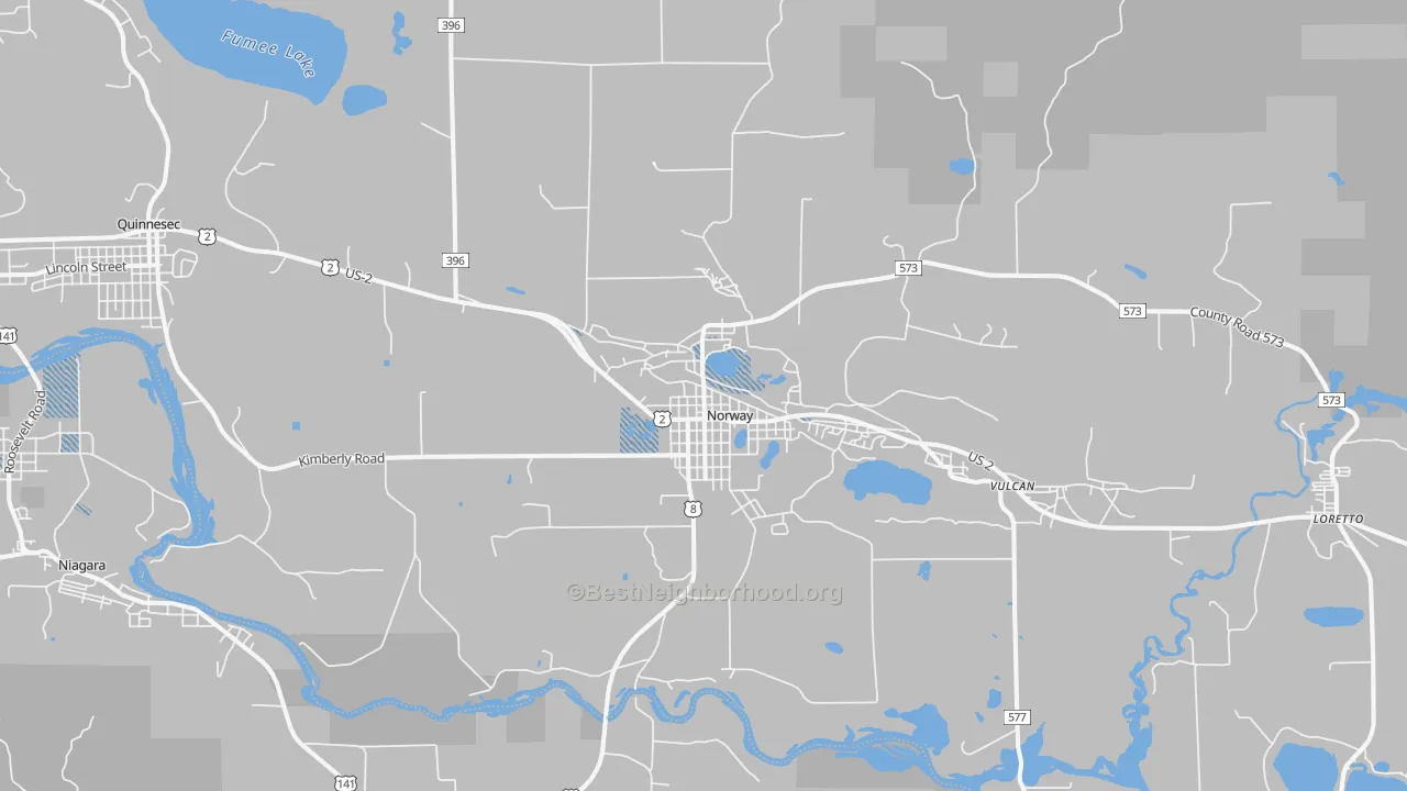 Transit Grade map of 49870, MI