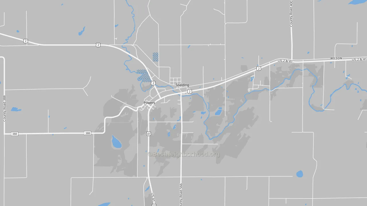 Transit Grade map of 49874, MI