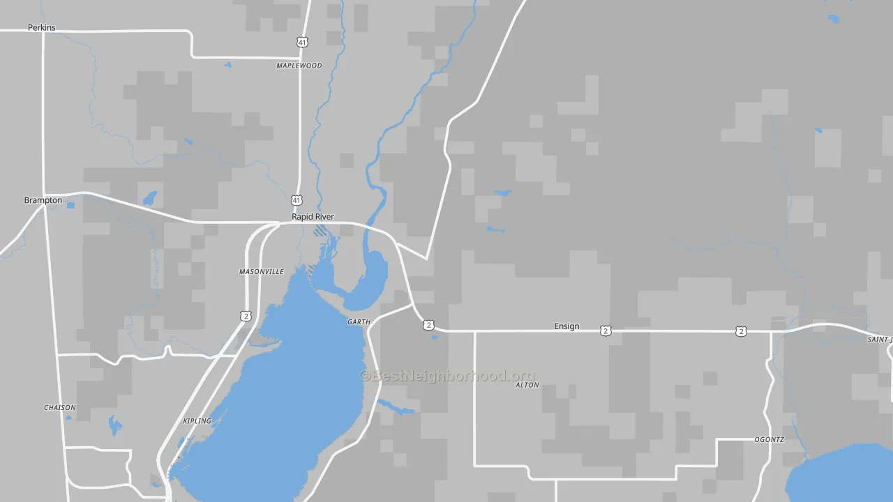 Transit Grade map of 49878, MI