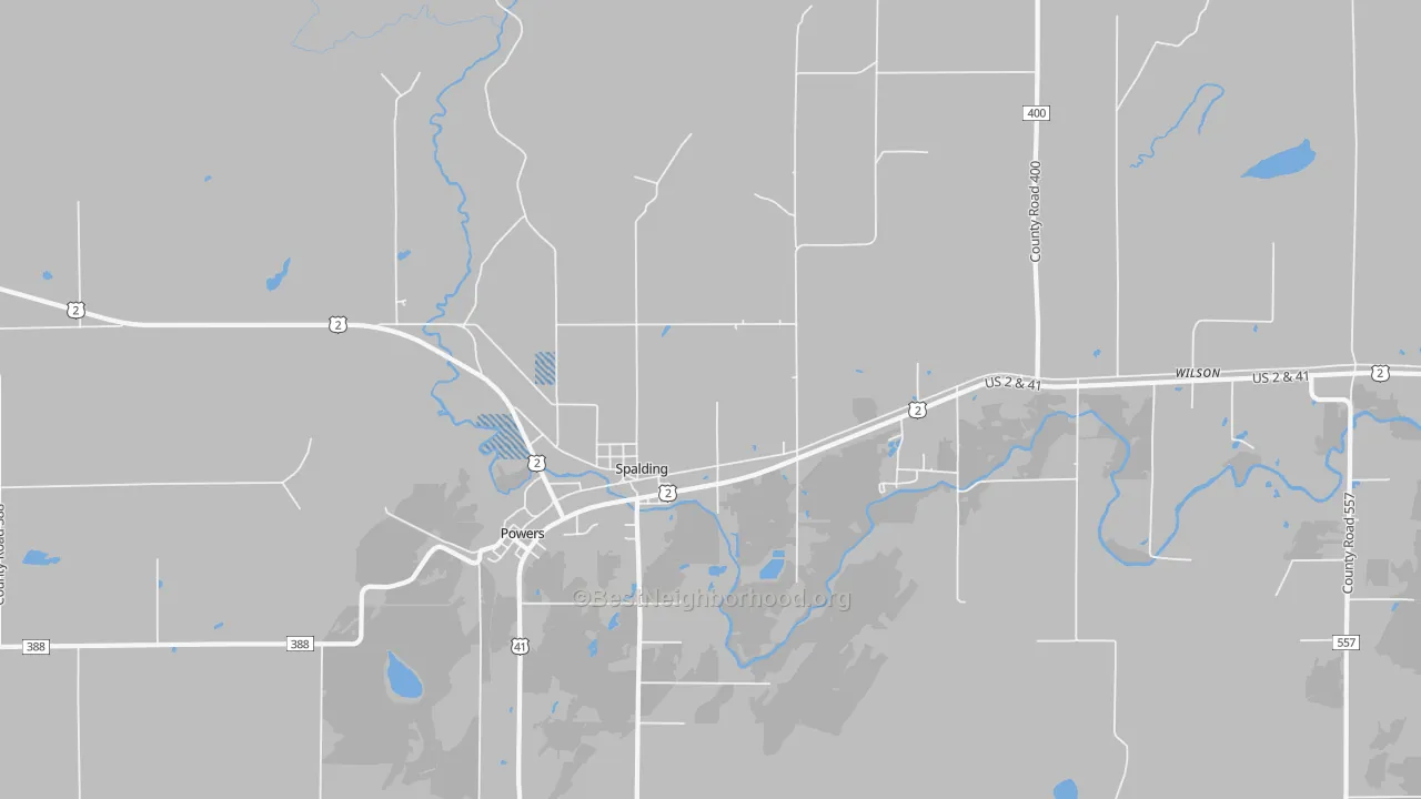 Transit Grade map of 49886, MI
