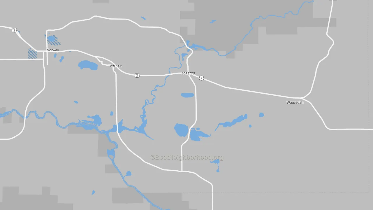 Transit Grade map of 49892, MI