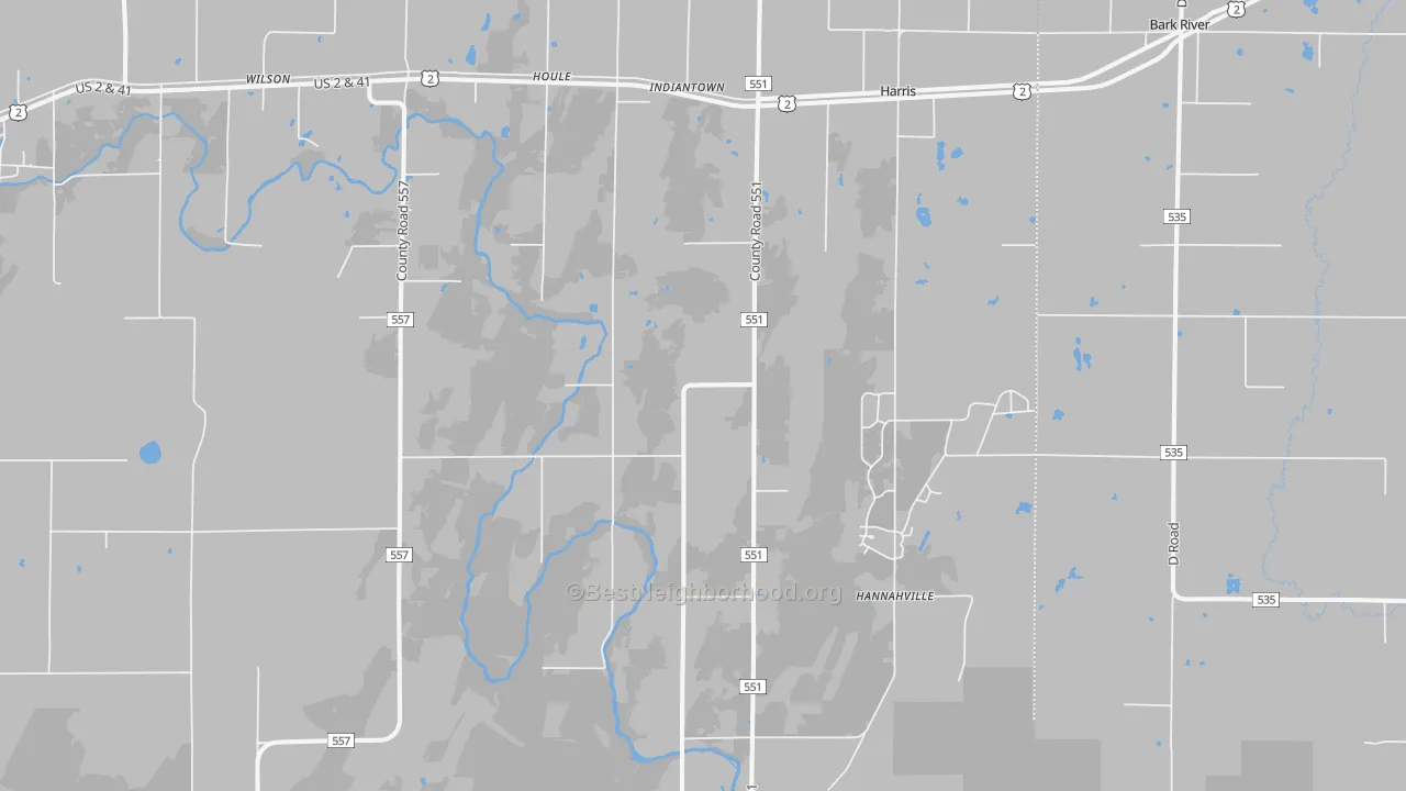 Transit Grade map of 49896, MI