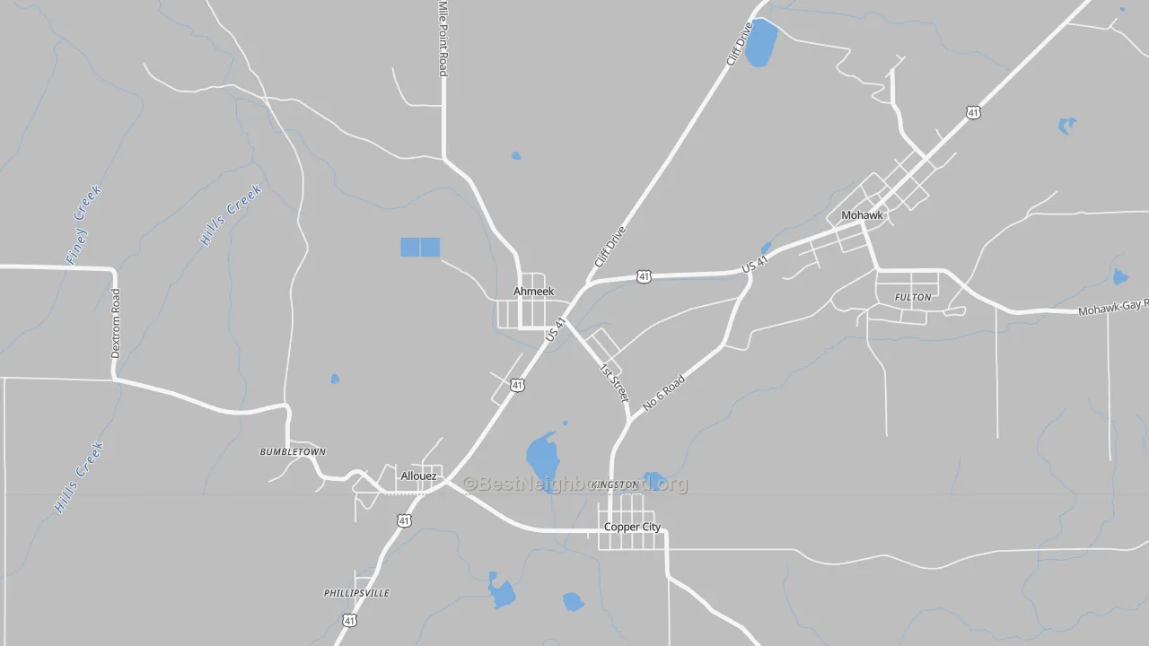 Transit Grade map of 49901, MI