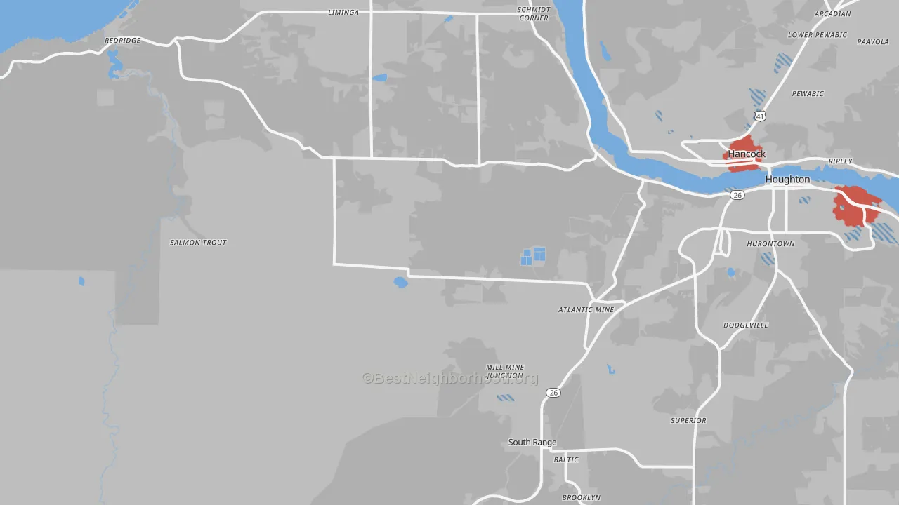Transit Grade map of 49905, MI