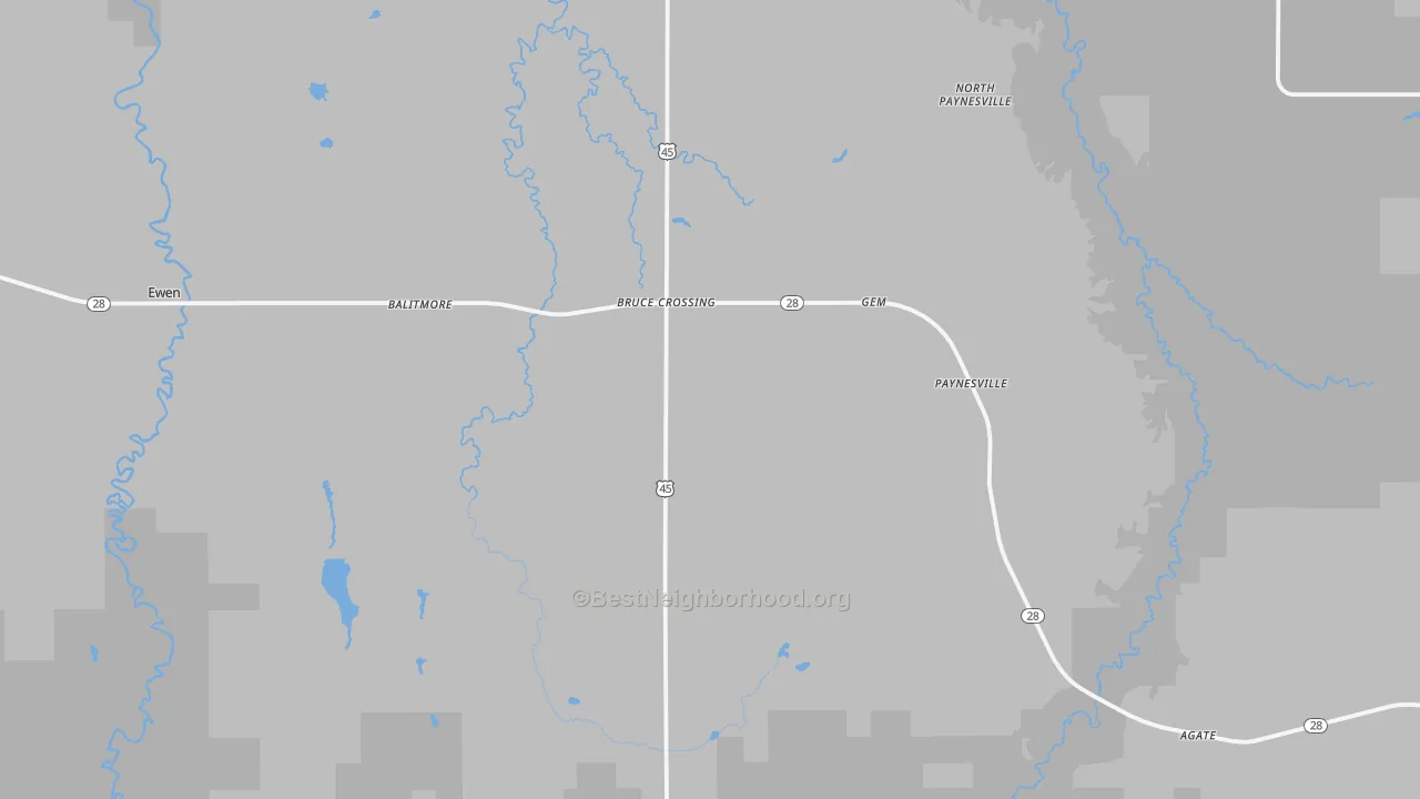 Transit Grade map of 49912, MI