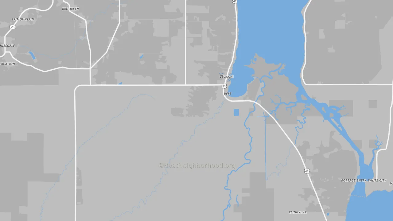 Transit Grade map of 49916, MI