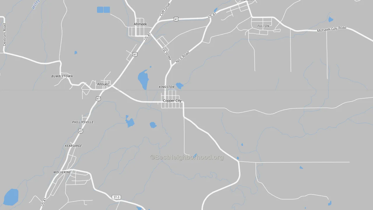 Transit Grade map of 49917, MI