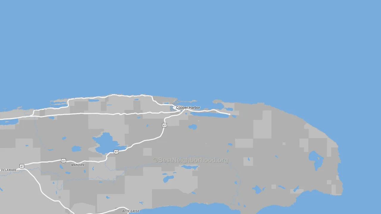Transit Grade map of 49918, MI