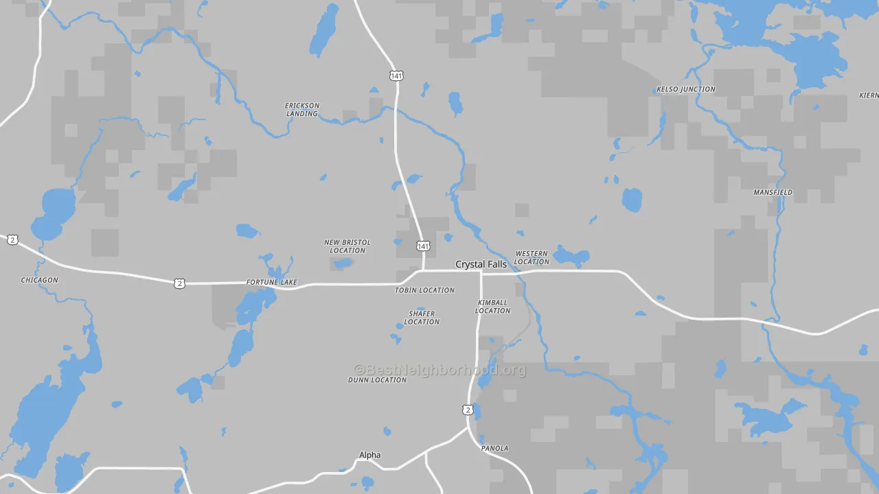 Transit Grade map of 49920, MI