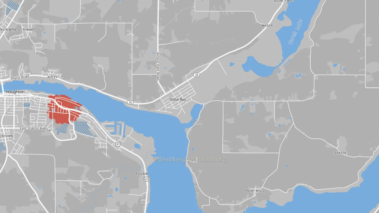 Transit Grade map of 49922, MI