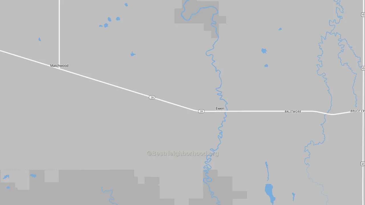 Transit Grade map of 49925, MI
