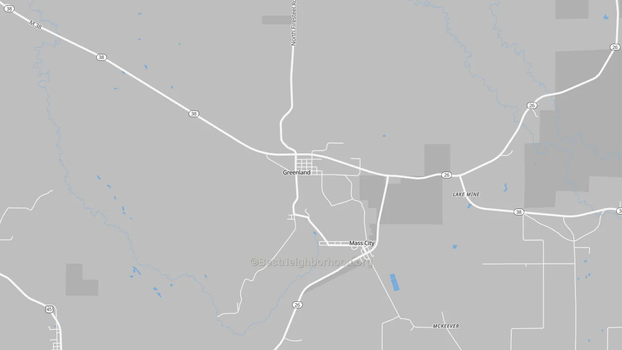 Transit Grade map of 49929, MI