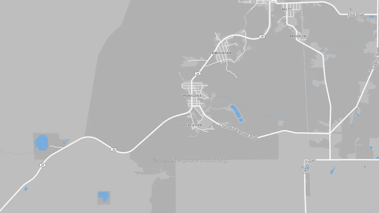 Transit Grade map of 49955, MI