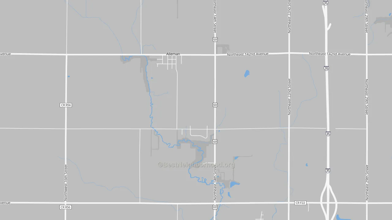 Transit Grade map of 50007, IA
