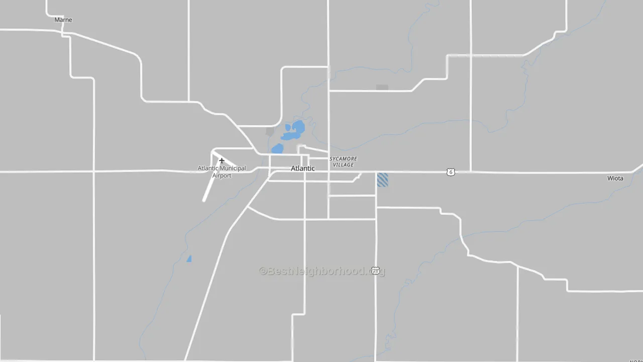 Transit Grade map of 50022, IA