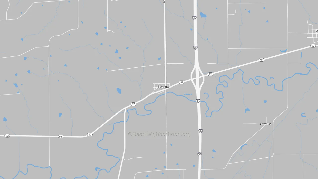 Transit Grade map of 50033, IA