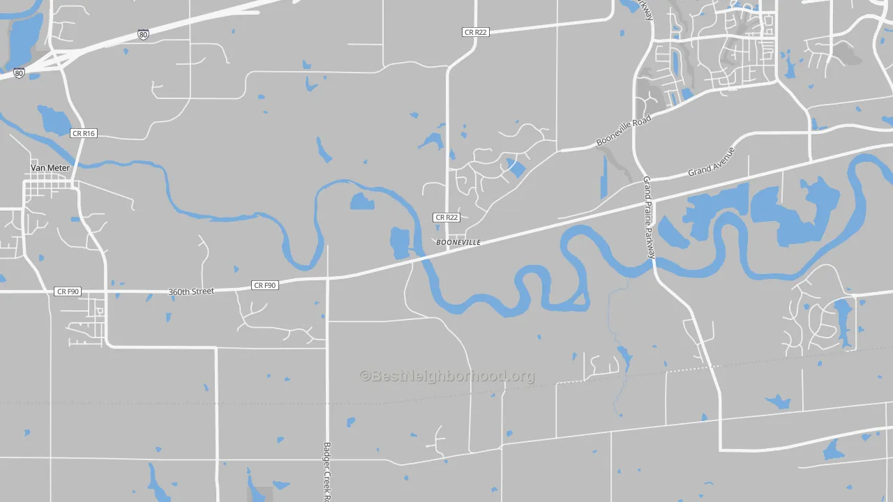 Transit Grade map of 50038, IA