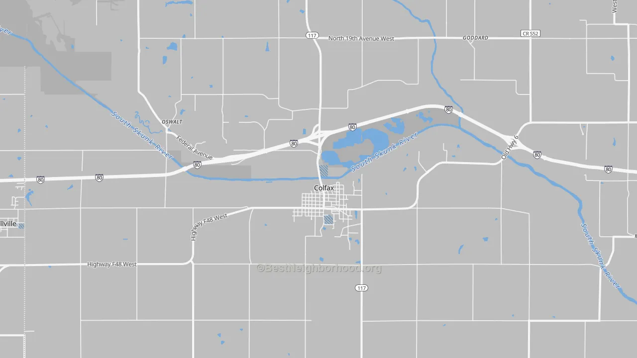 Transit Grade map of 50054, IA