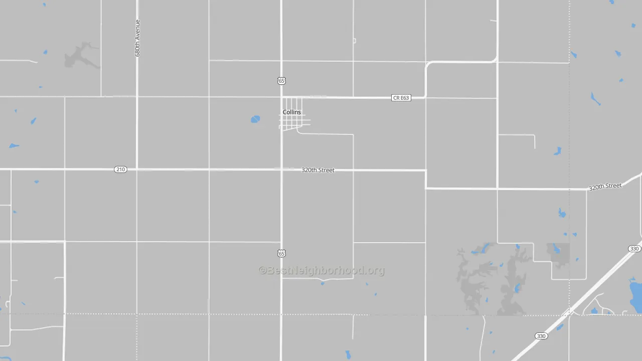 Transit Grade map of 50055, IA