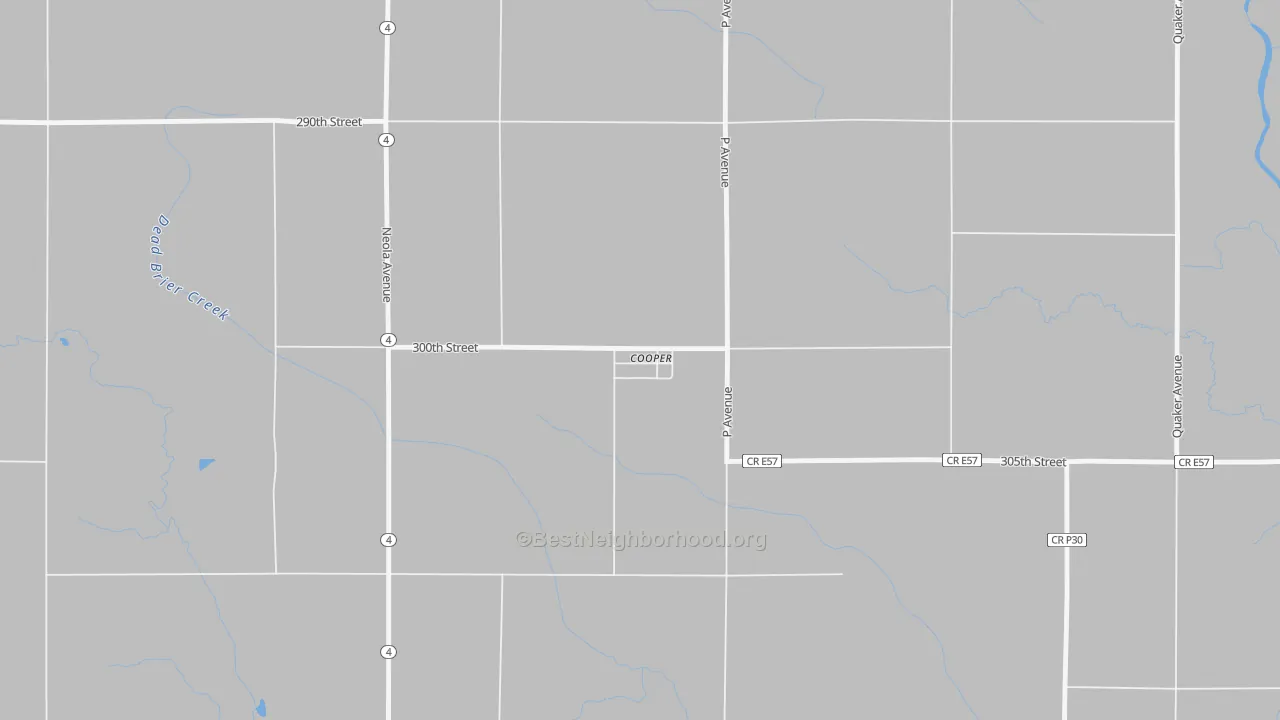 Transit Grade map of 50059, IA