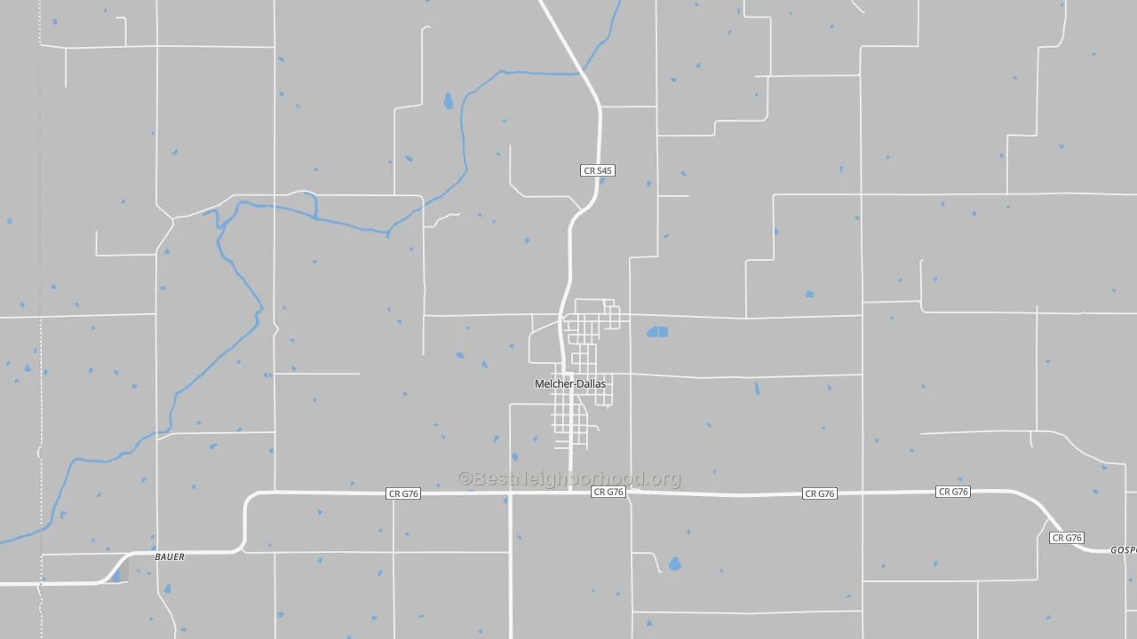 Transit Grade map of 50062, IA