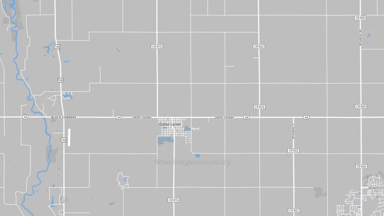 Transit Grade map of 50063, IA