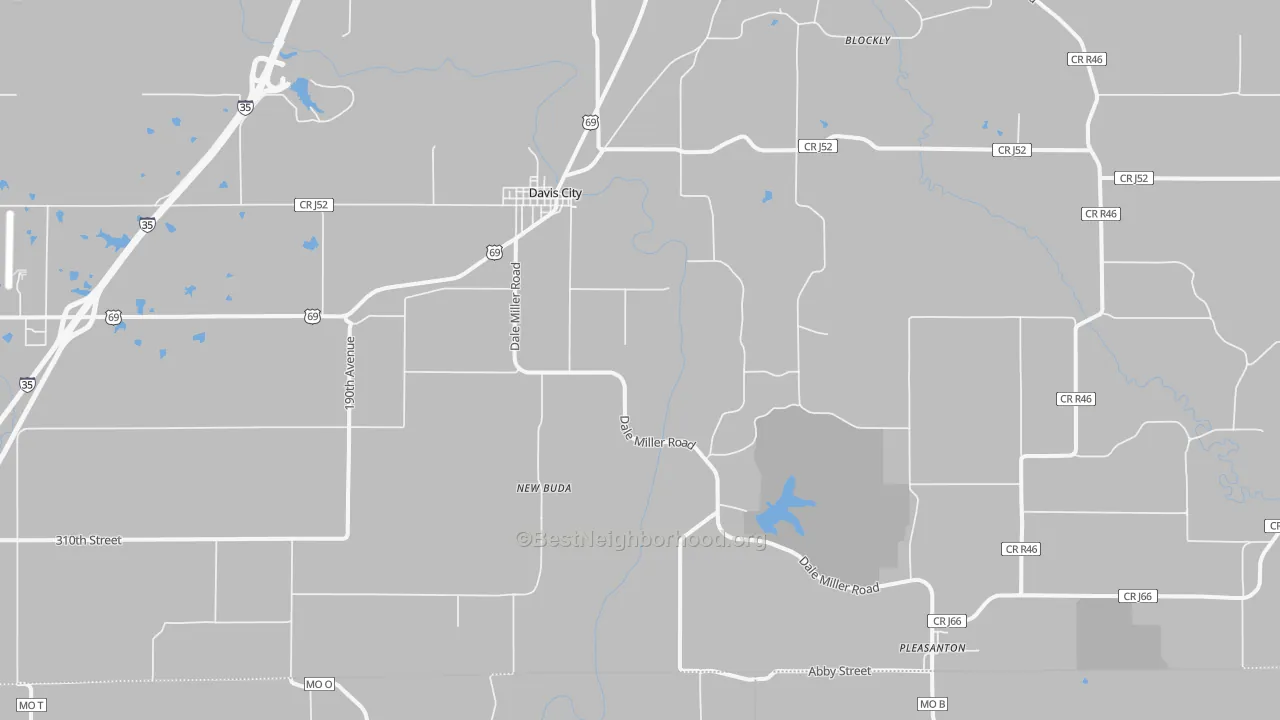 Transit Grade map of 50065, IA