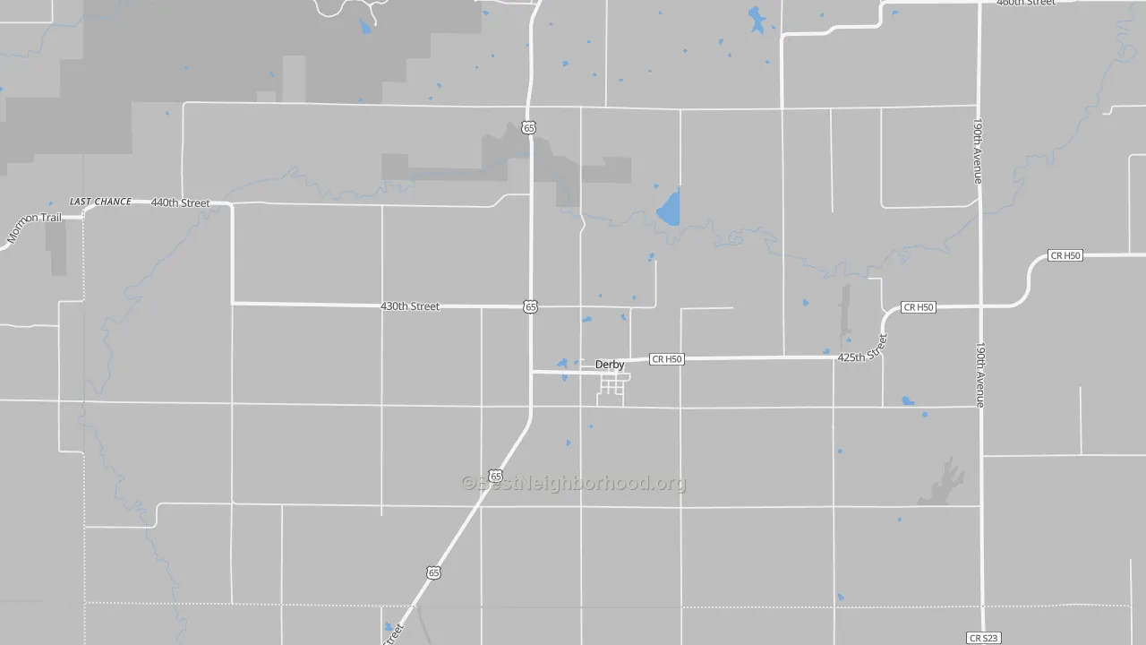 Transit Grade map of 50068, IA