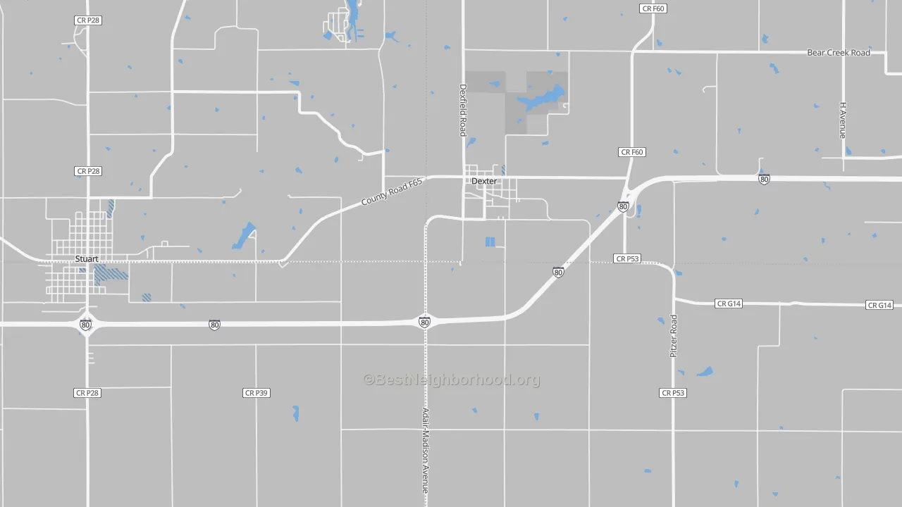 Transit Grade map of 50070, IA
