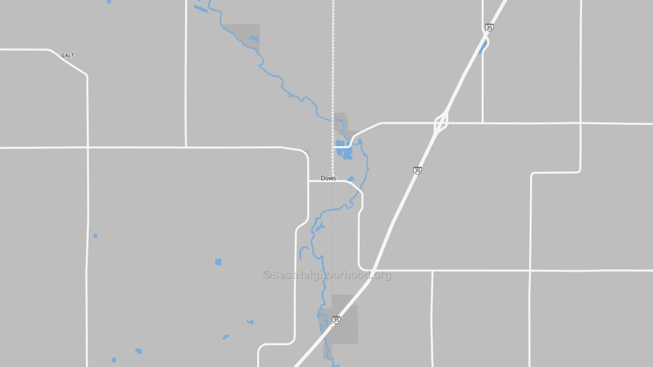 Transit Grade map of 50071, IA