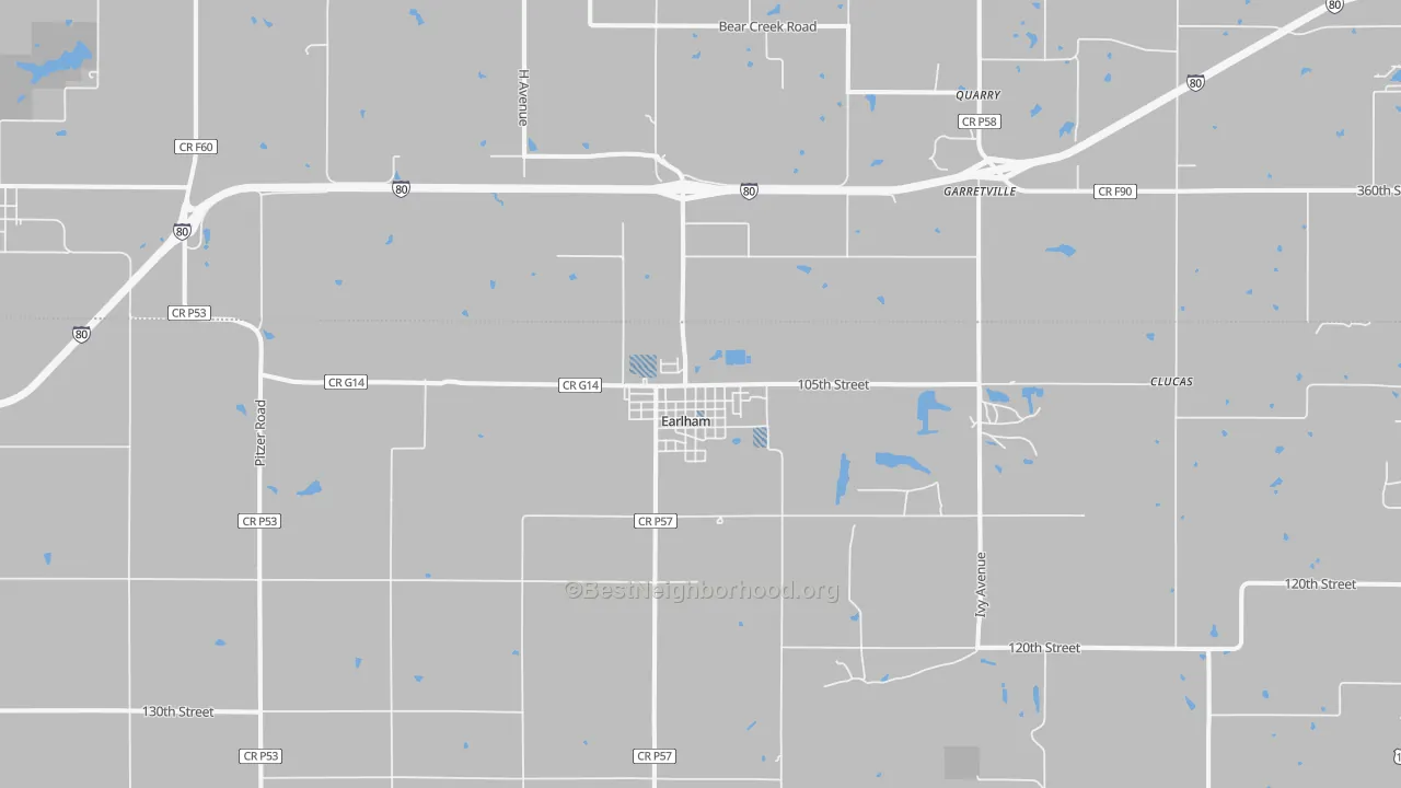 Transit Grade map of 50072, IA