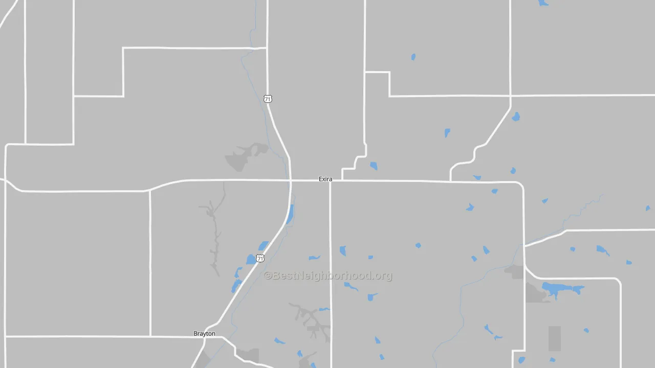 Transit Grade map of 50076, IA