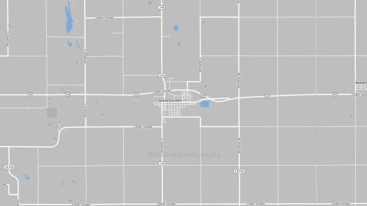 Transit Grade map of 50107, IA